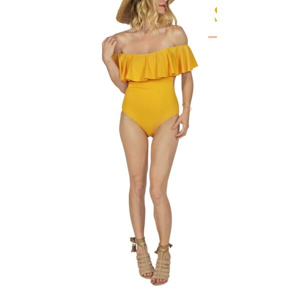 Buru off the shoulder ruffle swimsuit Size XS/S - Picture 4 of 5